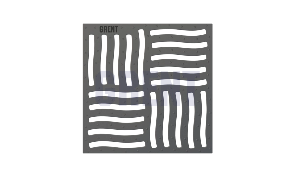 Решетка чугунная GRENT PlasT щелевая 300х300 С250