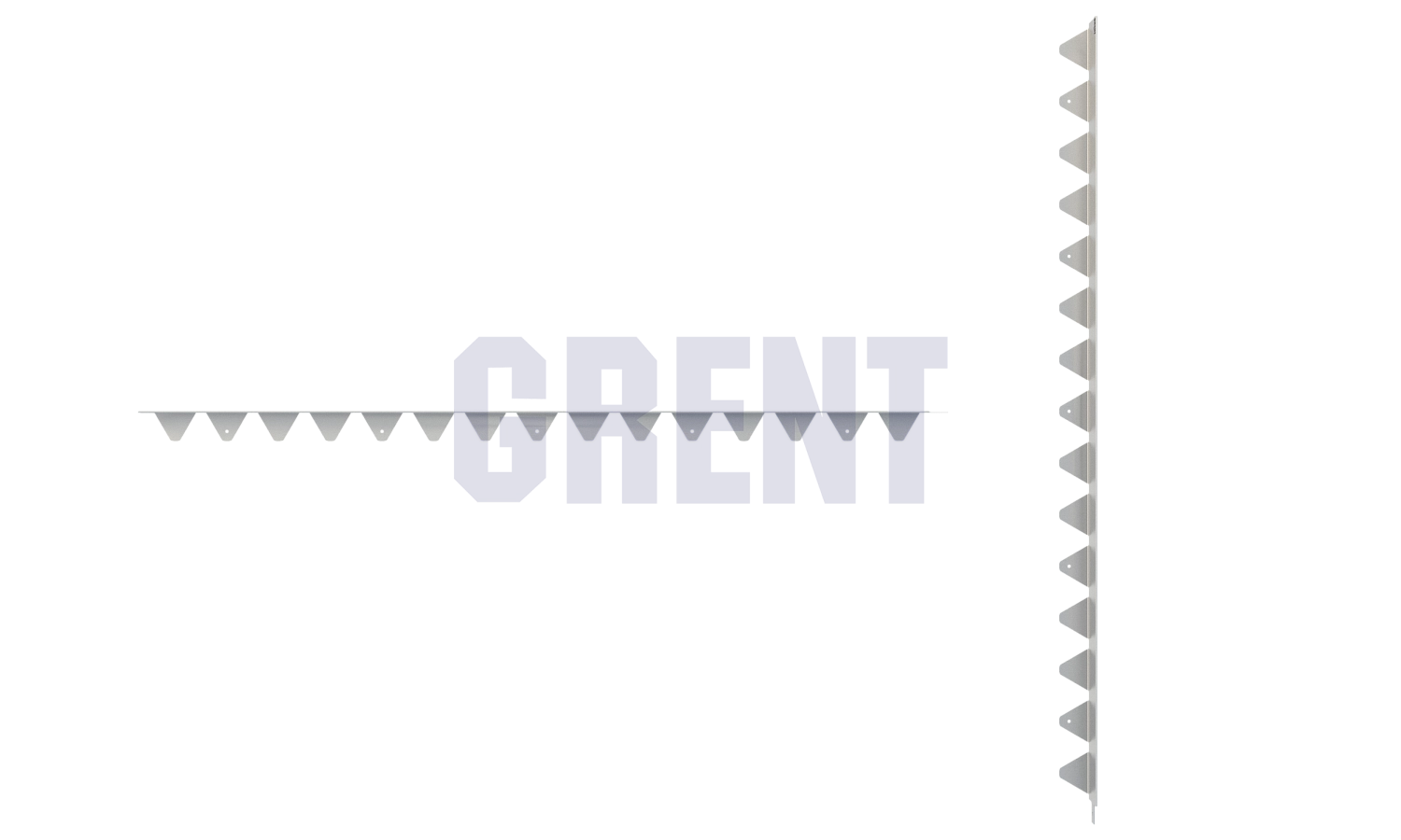 Бордюр стальной GRENT BR L-образный 1200*60, 1,5, нержавеющий