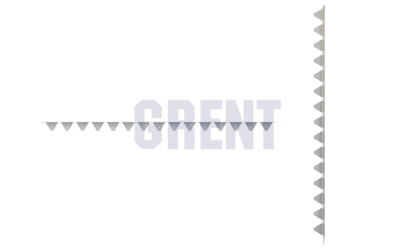Бордюр стальной GRENT BR L-образный 1200*60, 1,5, оцинкованный