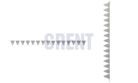 Бордюр стальной GRENT BR L-образный 1200*120, 1,5, оцинкованный