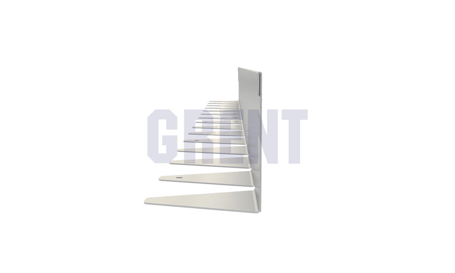 Бордюр стальной GRENT BR L-образный 1200*80, 1,5, оцинкованный